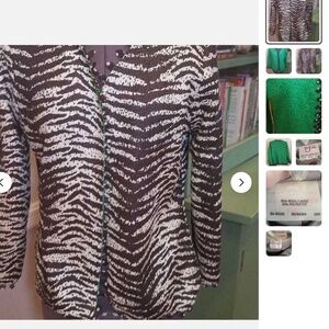TAN F JAY!  Reversible jacket!  2-for-1 looks! .… size 14